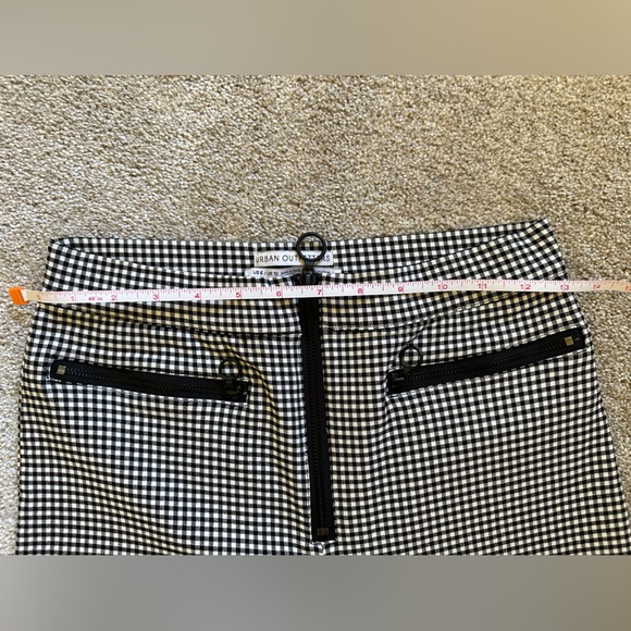 Urban Outfitters Susie High-Waisted Gingham Zip-Front Pant Size 6 - Picture 5 of 9